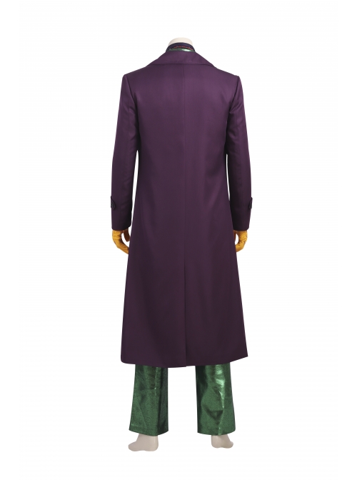 Gotham Season 5 The Joker Purple Coat Green Suit Halloween Cosplay Costume Full Set