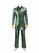 Gotham Season 5 The Joker Purple Coat Green Suit Halloween Cosplay Costume Full Set