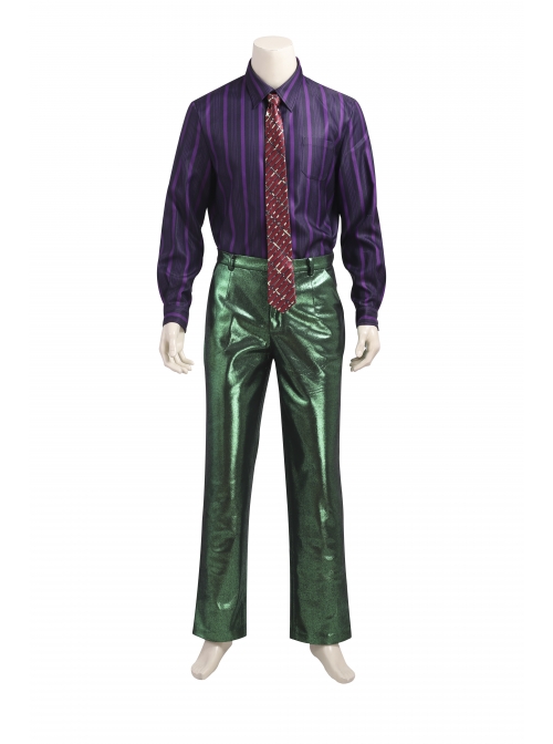 Gotham Season 5 The Joker Purple Coat Green Suit Halloween Cosplay Costume Full Set
