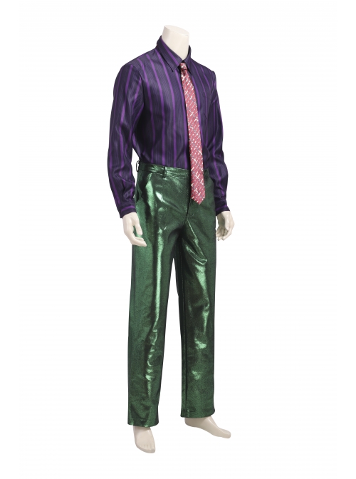 Gotham Season 5 The Joker Purple Coat Green Suit Halloween Cosplay Costume Full Set