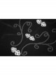 Front Chest Hand Embroidery Vintage Hook Clasp Black Gothic Weft Velvety Coat