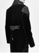 Front Chest Hand Embroidery Vintage Hook Clasp Black Gothic Weft Velvety Coat