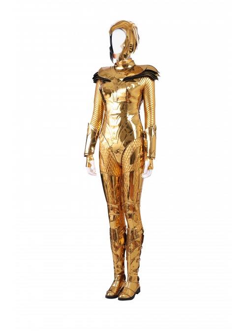 Wonder Woman 1984 Wonder Woman Diana Prince Golden Battle Suit Halloween Cosplay Costume Set Without Helmet