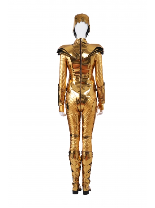 Wonder Woman 1984 Wonder Woman Diana Prince Golden Battle Suit Halloween Cosplay Costume Set Without Helmet