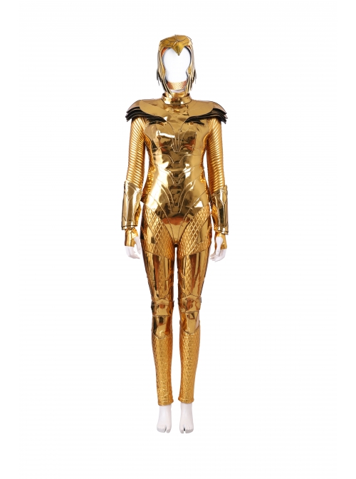 Wonder Woman 1984 Wonder Woman Diana Prince Golden Battle Suit Halloween Cosplay Costume Set Without Helmet