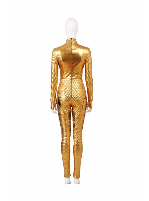 Wonder Woman 1984 Wonder Woman Diana Prince Golden Battle Suit Halloween Cosplay Costume Set Without Helmet