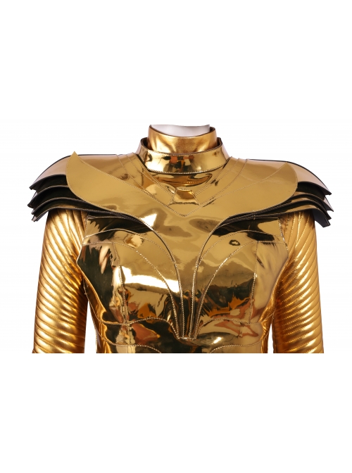 Wonder Woman 1984 Wonder Woman Diana Prince Golden Battle Suit Halloween Cosplay Costume Set Without Helmet