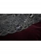 Front Chest Embroidery Retro Glass Button Wine Red Gothic Weft Velvety Coat