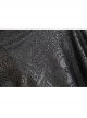 High Collar Front Chest Retro Button Flounce Lantern Sleeve Lace Cuff Black Gothic Chiffon Shirt