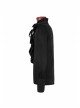High Collar Front Chest Flounce Metal Retro Button Long Sleeve Black Gothic Shirt