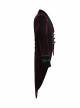 Front Classical Buttons Embroidery Cuff Back Waist Lace-Up Swallowtail Hem Wine Red Gothic Flannel Coat