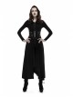 Black Front Metal Nails Metal Hasp Decoration Back Lace-Up Punk Girdle