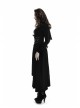 Black Front Metal Nails Metal Hasp Decoration Back Lace-Up Punk Girdle