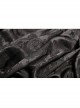 Women Black Gothic Fur Collar Wool Long Cloak