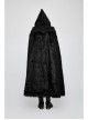 Front Metal Retro Button Decals Decoration Black Gothic Imitation Wool-Grass Cloak
