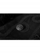 Front Metal Retro Button Decals Decoration Black Gothic Imitation Wool-Grass Cloak