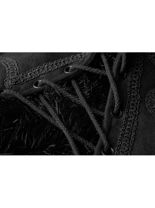 Front Metal Retro Button Decals Decoration Black Gothic Imitation Wool-Grass Cloak