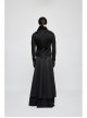 Front Retro Button Back Waist Hasp Black Gothic Jacquard Vest