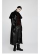 Front Woven Strap Retro Button Back Waist Leather Hasp Wine Red Gothic Velveteen Printing Vest