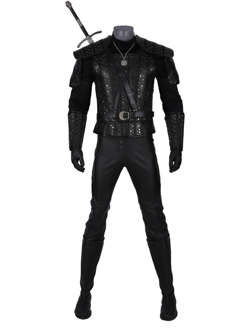 TV Drama The Witcher Gwynbleidd Geralt Of Rivia Halloween Cosplay Costume Full Set