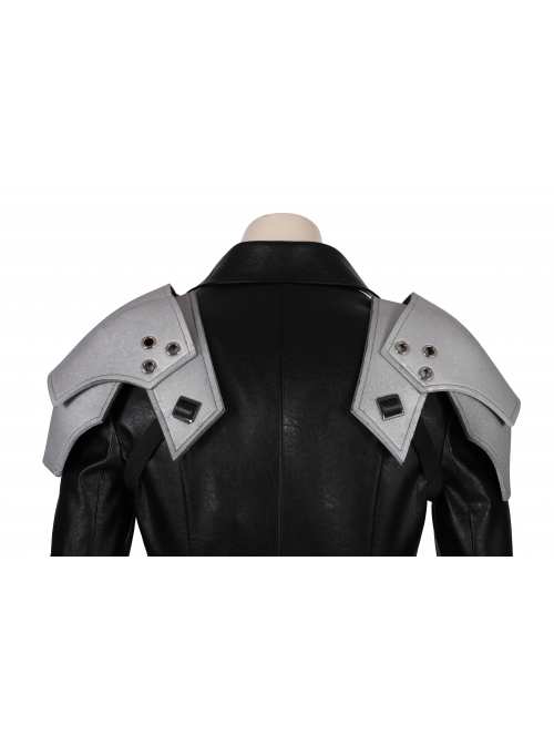 Final Fantasy VII Remake Sephiroth Black Windbreaker Suit Halloween Cosplay Costume Full Set