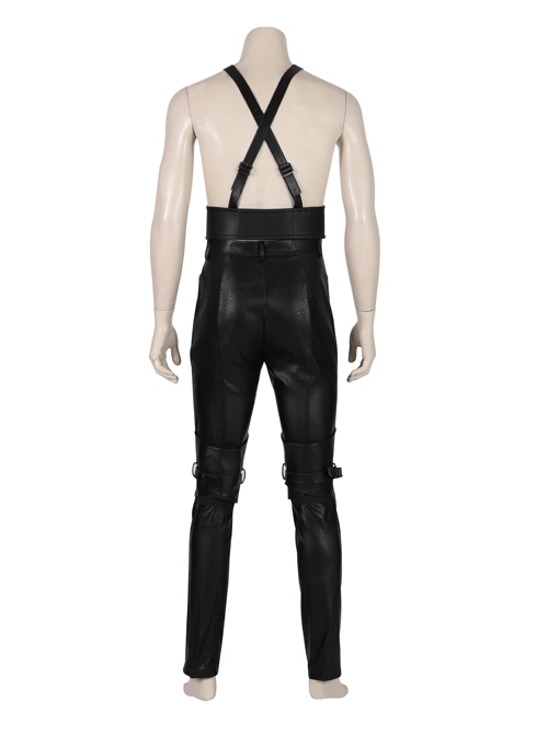 Final Fantasy VII Remake Sephiroth Black Windbreaker Suit Halloween Cosplay Costume Full Set