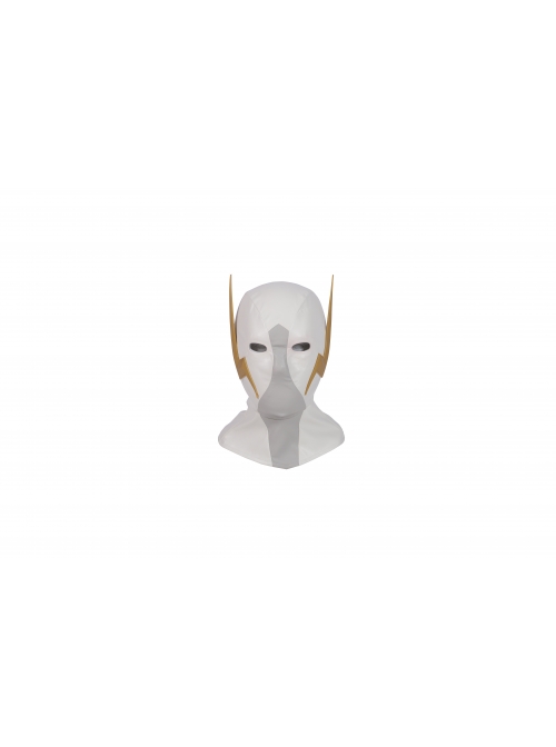 The Flash Season 5 Godspeed August Heart White Battle Suit Halloween Cosplay Costume Full Set