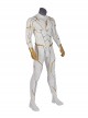 The Flash Season 5 Godspeed August Heart White Battle Suit Halloween Cosplay Costume Full Set
