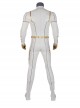 The Flash Season 5 Godspeed August Heart White Battle Suit Halloween Cosplay Costume Full Set