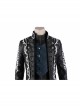 Devil May Cry 5 Vergil Black Windbreaker Suit Halloween Cosplay Costume Set Without Shoes