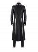Devil May Cry 5 Vergil Black Windbreaker Suit Halloween Cosplay Costume Set Without Shoes