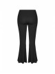 Black Gothic Plus Size Front Decals Knit Flare Pants