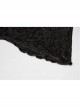 Golden Velvet Print Black Gothic Plus Size Front Decals Knit Flare Pants