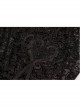 Golden Velvet Print Black Gothic Plus Size Front Decals Knit Flare Pants