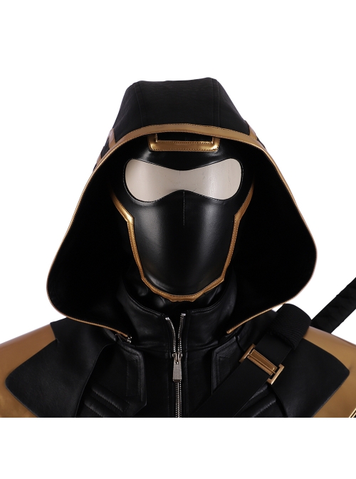 Avengers Endgame Hawkeye Clint Barton Ronin Version Black Battle Suit Halloween Cosplay Costume Full Set