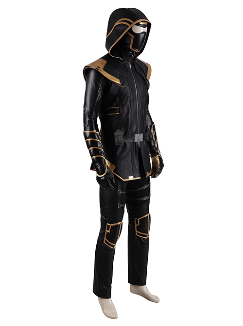 Avengers Endgame Hawkeye Clint Barton Ronin Version Black Battle Suit Halloween Cosplay Costume Full Set