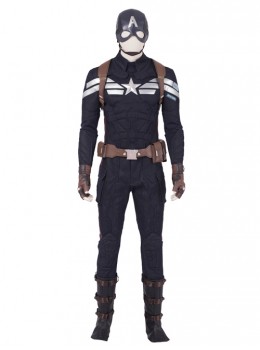 Avengers Endgame Captain America Steve Rogers Pure Color Battle Suit Halloween Cosplay Costume Full Set