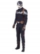 Avengers Endgame Captain America Steve Rogers Pure Color Battle Suit Halloween Cosplay Costume Full Set