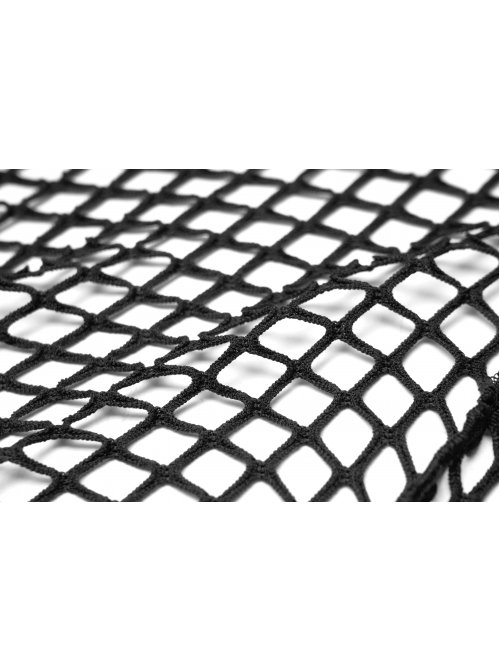 Side Leather Clasp Splice Rough Mesh Irregular Hem Black Punk Plus Size Fishtail Knit Skirt