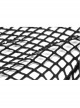 Side Leather Clasp Splice Rough Mesh Irregular Hem Black Punk Plus Size Fishtail Knit Skirt