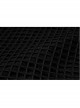 Side Leather Clasp Splice Rough Mesh Irregular Hem Black Punk Plus Size Fishtail Knit Skirt