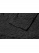 Leather Clasp Collar V-Neck Hollow-Out Back Waist Lace-Up Long Sleeve Black Punk Plus Size Broken Holes Knit Dress