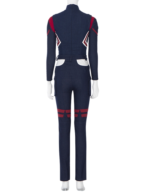 Marvel Animation What If Captain Carter Peggy Carter Halloween Cosplay Costume Denim Trousers