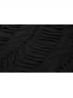 Metal Eyelets Strap Irregular Knit Black Punk Plus Size Sling Dress