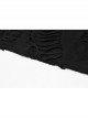 Metal Eyelets Strap Irregular Knit Black Punk Plus Size Sling Dress