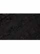 V-Neck Front Splice Rose Lace Mesh Back Waist Lace-Up Irregular Hem Purple Gothic Plus Size Knit T-Shirt