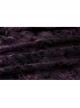 V-Neck Front Splice Rose Lace Mesh Back Waist Lace-Up Irregular Hem Purple Gothic Plus Size Knit T-Shirt