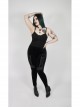 Black Gothic Plus Size Front Chest Decals Camisole