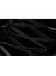 Front Chest Decals Flare Sleeve Back Waist Lace-Up Frill Hem Black Gothic Plus Size Velvet Hooded Coat