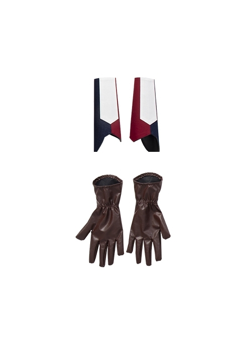 Marvel Animation What If Captain Carter Peggy Carter Halloween Cosplay Accessories Gloves And Wrist Guards